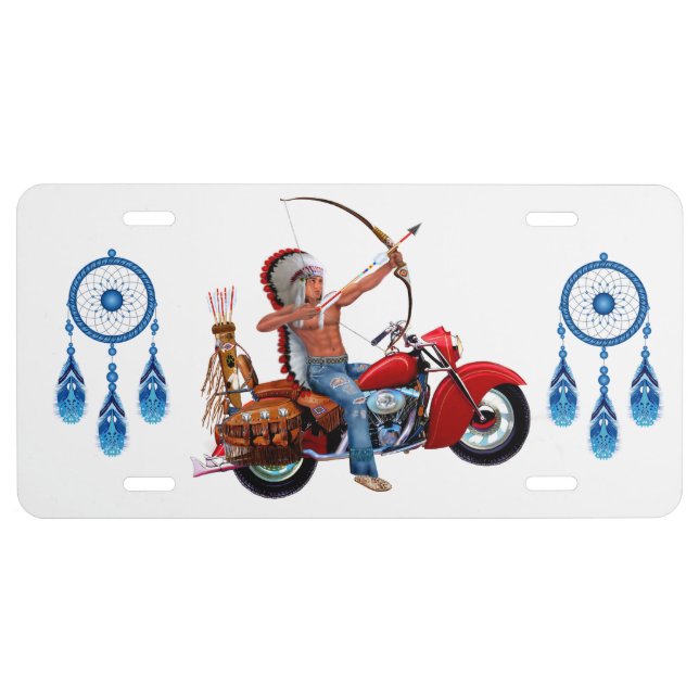 Indian Spirit Forever License Plate (Front)