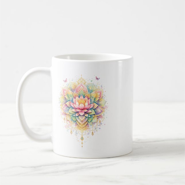 Indian Spring - Lotus Bloom Coffee Mug (Left)