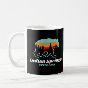 Indian Springs State Park Georgia GA Bear Retro Coffee Mug