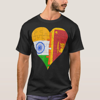 Indian Sri Lankan Flag american T-Shirt