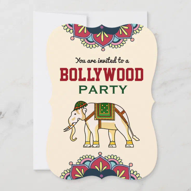 Indian Style Bollywood Party Birthday Invitation | Zazzle