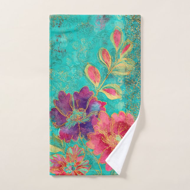 Indian style design hand towel  (Hand Towel)