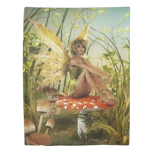 Indian Summer Fairy 1 side Twin Duvet Cover