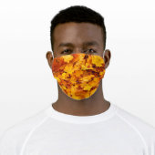 Indian Summer Golden Leaves Adult Cloth Face Mask (Worn)