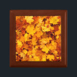 Indian Summer Golden Leaves Gift Box<br><div class="desc">A carpet of golden autumn maple leaves in this neighborhood signals the last warm days of Indian Summer in the fall season.</div>