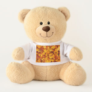 Indian Summer Golden Leaves Teddy Bear