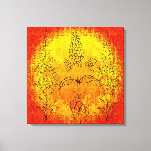 Indian Summer in 3 Panels Canvas Print