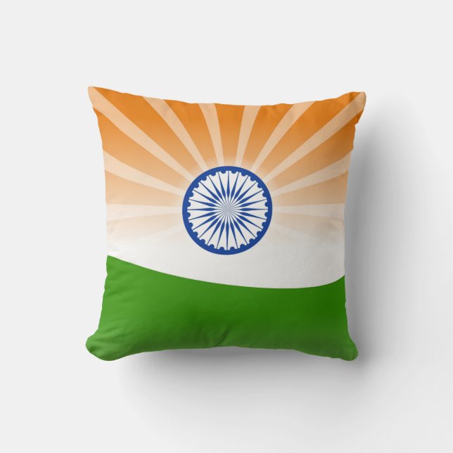 "Indian" sun Throw Pillow (Front)