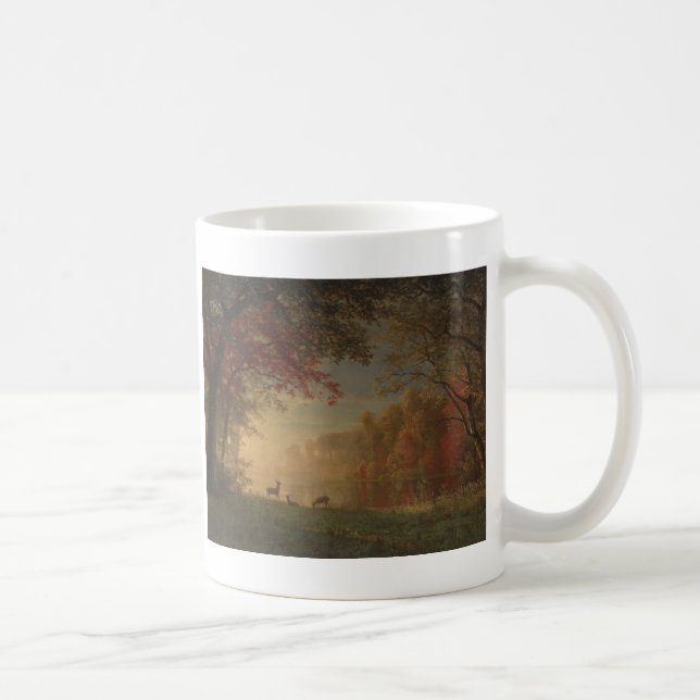 Indian Sunset Deer by a Lake Coffee Mug (Right)