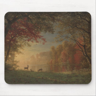 Indian Sunset Deer by a Lake Mouse Pad