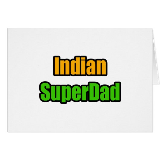 Indian SuperDad Cards (Front Horizontal)