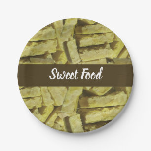 Indian Sweet Mysore Pak Sweet Food Birthday Paper Plates