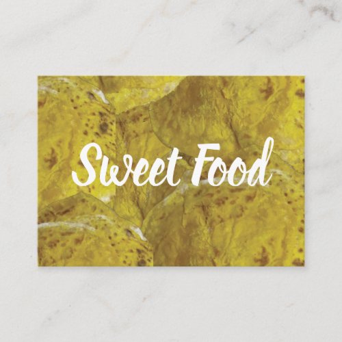 Indian Sweet Puran Poli Sweet Food Business Card