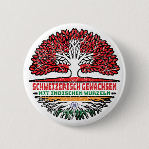Indian Swiss Baum Wurzel Button