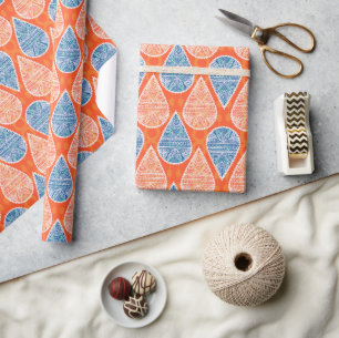 Indian Teardrops pattern Wrapping Paper