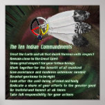 Indian Ten Commandments Poster at Zazzle
