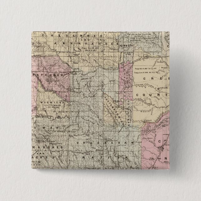 Indian Terr Pinback Button (Front)