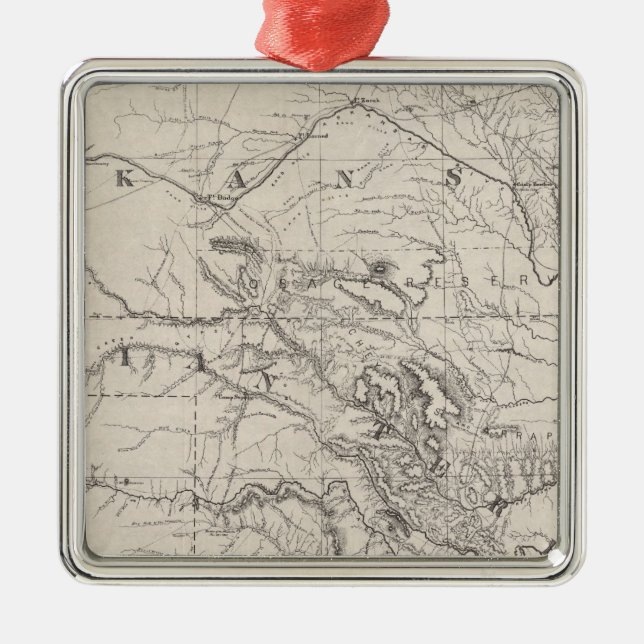 Indian Territory Metal Ornament (Front)