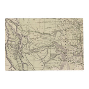 Indian Territory, North Texas, New Mexico Placemat