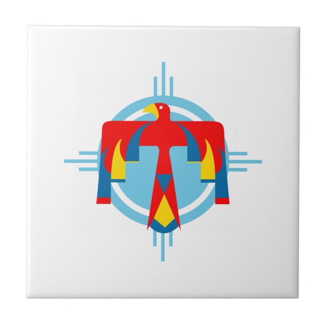Indian Thunderbird Ceramic Tile (Front)