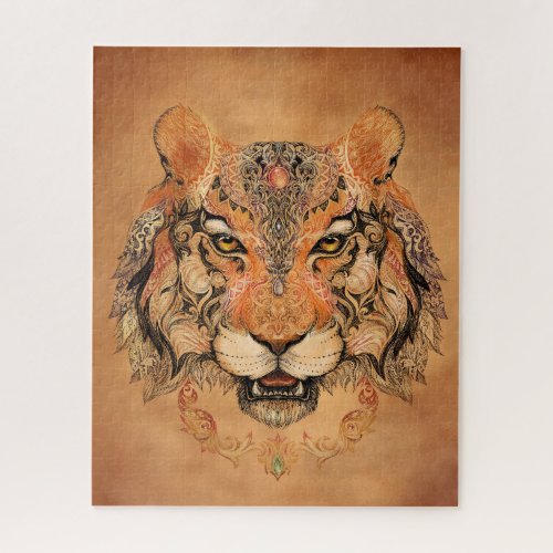Indian Tiger Tattoo 500 Puzzle