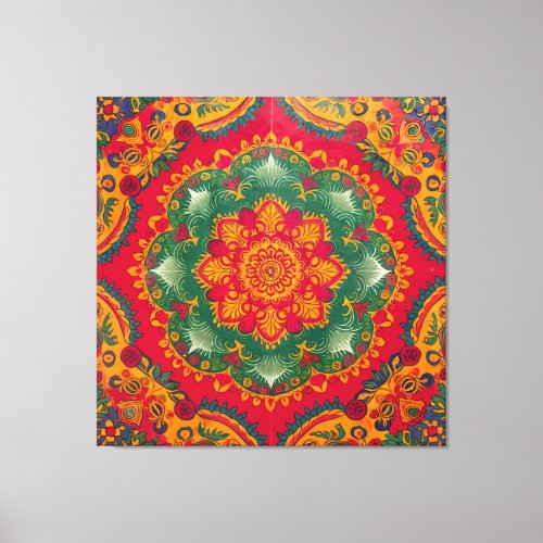 Indian Tile Canvas Print