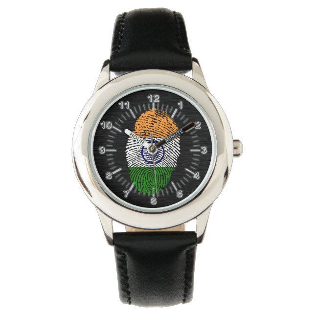 Indian touch fingerprint flag watch (Front)