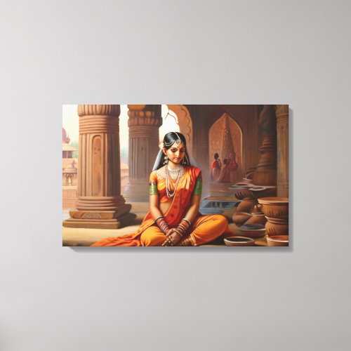 Indian Traditional Art Canvas Print