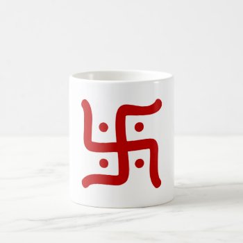 Indian Traditional Hindu Swastika Symbol Religion Coffee Mug by tony4urban at Zazzle