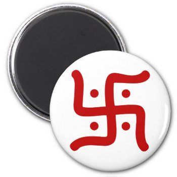 Indian Traditional Hindu Swastika Symbol Religion Magnet by tony4urban at Zazzle