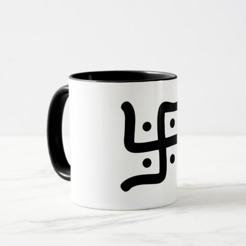 indian traditional hindu swastika symbol religion mug