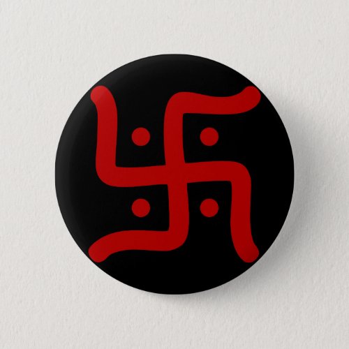 indian traditional hindu swastika symbol religion pinback button