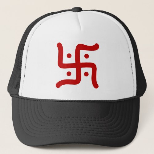 indian traditional hindu swastika symbol religion trucker hat