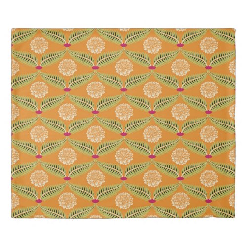 Indian Traditional Illustration Pattern Duvet Cover