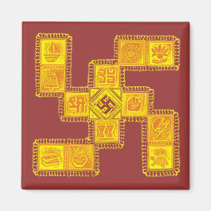 Indian Traditional Swastika Magnet