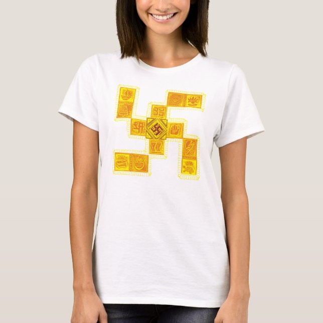 Indian Traditional Swastika T-Shirt (Front)