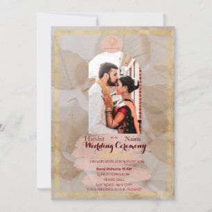 Indian traditional Wedding invitation