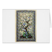 INDIAN TREE OF LIFE BLUE FLOWERS (Front Horizontal)