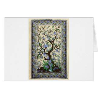 INDIAN TREE OF LIFE BLUE FLOWERS