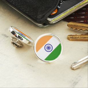 INDIAN TRICOLOR FLAG LAPEL PIN