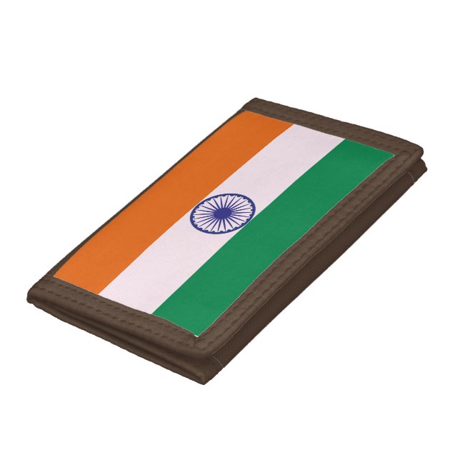Indian Tricolour Tiranga Trifold Wallet (Bottom)