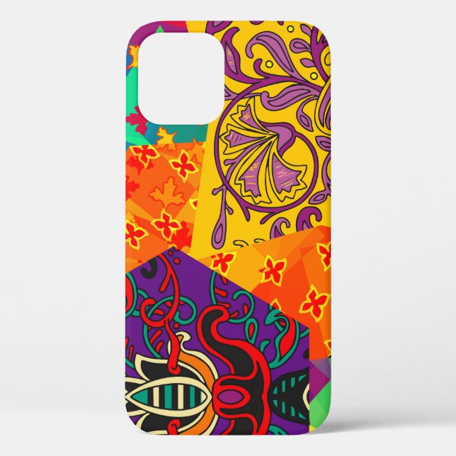 Indian Turkish Festive Patchwork Mandala Case-Mate iPhone Case (Back)
