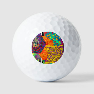 Indian Turkish Festive Patchwork Mandala Golf Balls