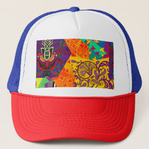 Indian Turkish Festive Patchwork Mandala Trucker Hat
