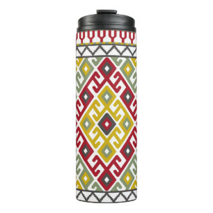 Indian Turkish Geometric: Vintage Background Tile Thermal Tumbler