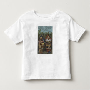 Indian Twins in Papooses & "Just Crying�" Toddler T-shirt
