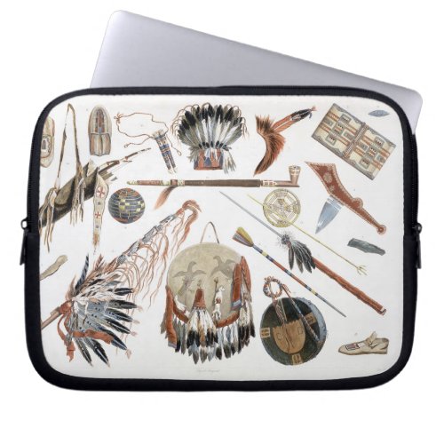 Indian Utensils and Arms plate 48 from Volume 2 o Laptop Sleeve