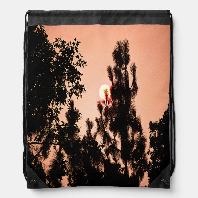 Indian Valley fire....... Drawstring Bag (Front)