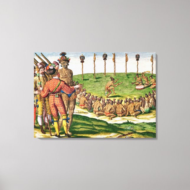 Indian Victory Ceremony, from 'Brevis Canvas Print (Front)