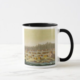 Indian Village, New Georgia, Alaska (colour engrav Mug